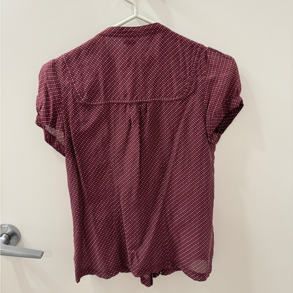 American Eagle Polka Dot Shirt/Blouse - Picture 4 of 7